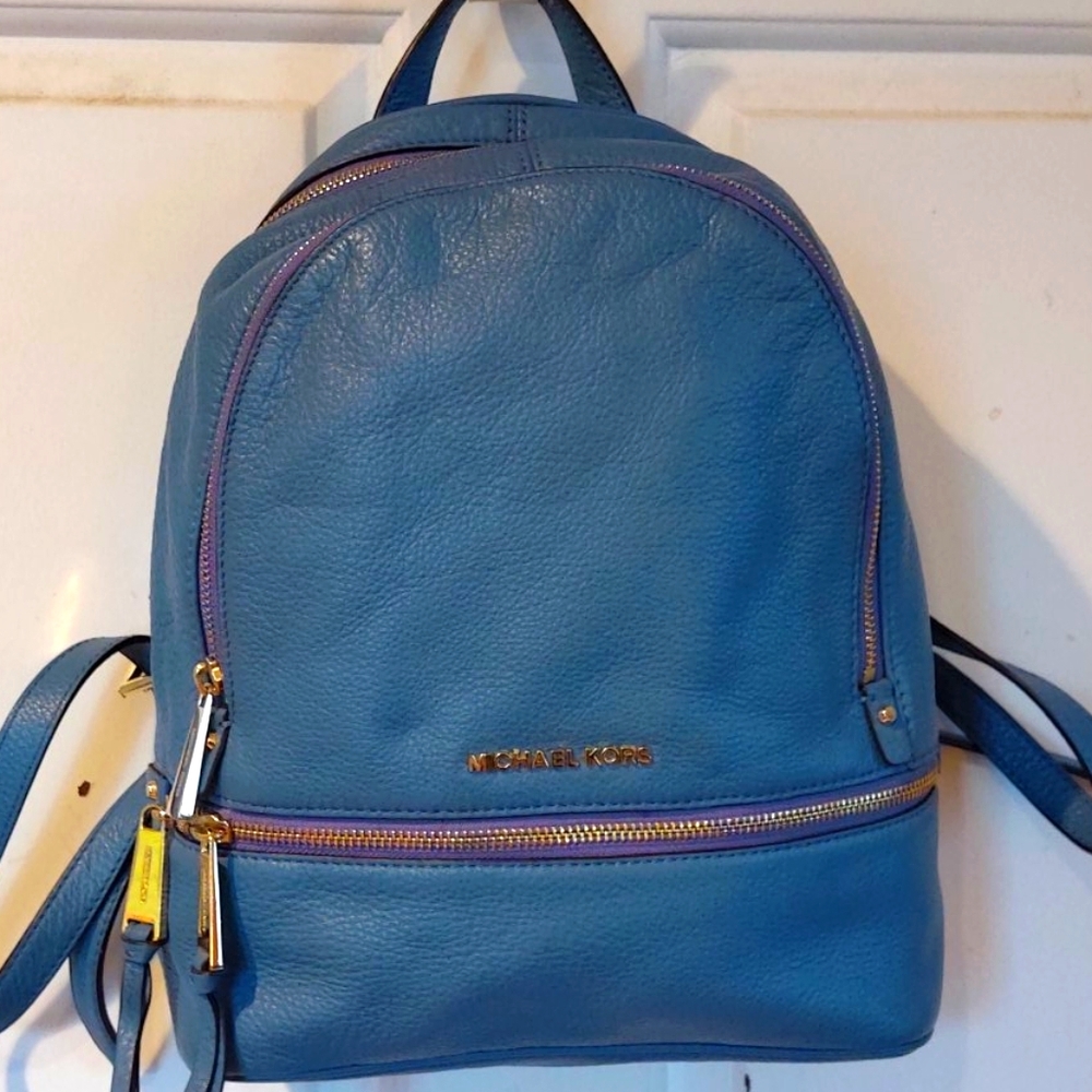 Michael Kors Rhea pebbled leather backback